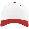 Richardson White/White/Red Pro Twill Snapback