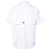 Columbia Men's White PFG Bahama Short Sleeve Shirt