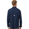 Columbia Men's Collegiate Navy PFG Tamiami Long Sleeve Shirt