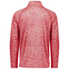 Holloway Men's Scarlet Heather Electrify Coolcore 1/2 Zip Pullover