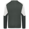 Holloway Men's Iron/White Momentum Team Fleece Crew