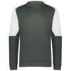 Holloway Men's Iron/White Momentum Team Fleece Crew