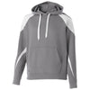 Holloway Men's Charcoal Heather/White Prospect Hoodie