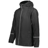 Holloway Men's Black Packable Full Zip Jacket