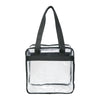 Leed's Black Game Day Clear Zippered Safety Tote