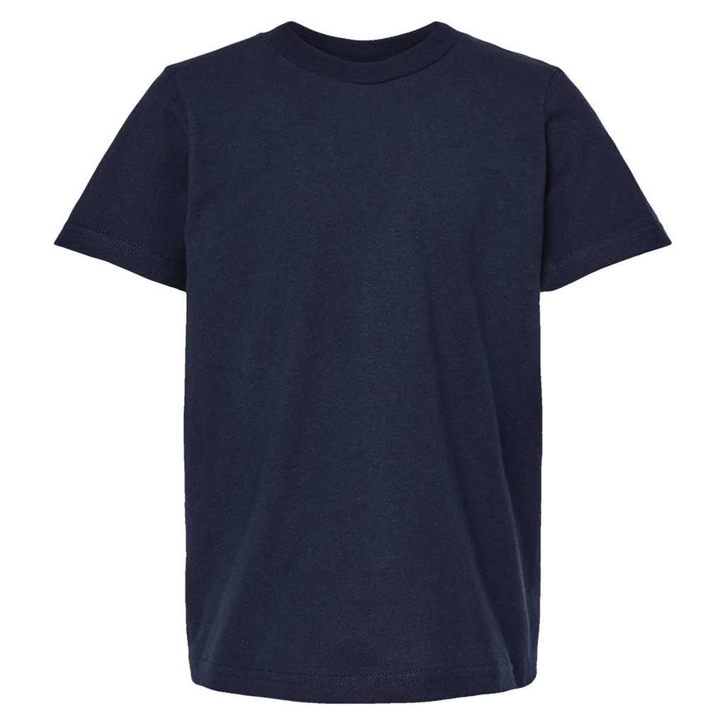 Tultex Youth Navy Fine Jersey T-Shirt