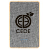Hit Grey with Bamboo 5,000 mAh Bamboo & rPET Power Bank
