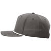Richardson Dark Grey/White 5-Panel Classic Rope Cap