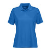 Vansport Women's Royal Omega Solid Mesh Tech Polo
