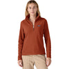 Patagonia Women's Burnished Red Micro D 1/4-Zip