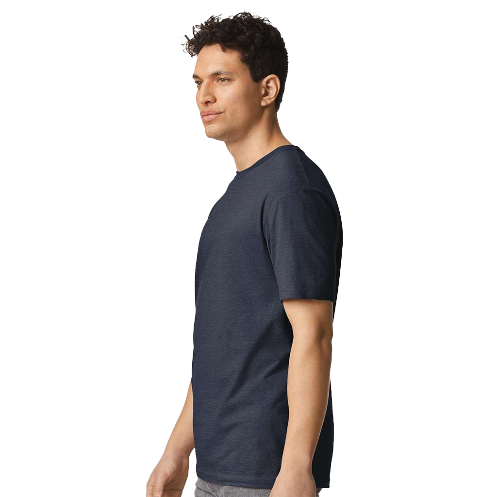 Gildan Unisex Heather Navy Light Cotton T-Shirt