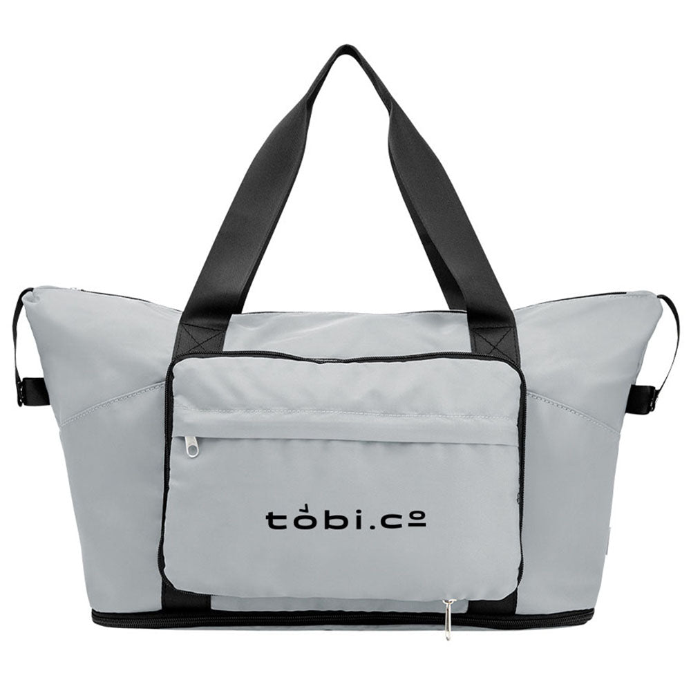 Hit Grey Anywhere rPET Expandable Duffel Bag