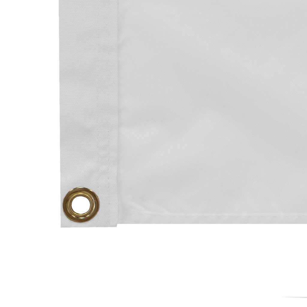 Showdown Displays White 5' x 8' Nylon Flag Double-Sided