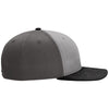 Richardson Grey/Charcoal/Black Solid Twill Trucker