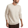 Marine Layer Men's Oat Heather Corbet LW Diamond Quilted Crewneck