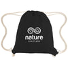 Hit Black Arden Recycled Cotton Drawstring Bag
