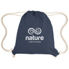 Hit Navy Arden Recycled Cotton Drawstring Bag