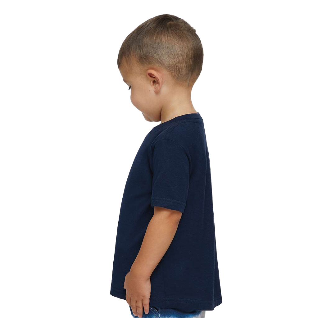 Rabbit Skins Infant Navy Fine Jersey T-Shirt