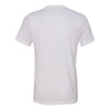 Bella + Canvas Unisex Solid White Triblend Short-Sleeve V-Neck T-Shirt