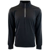 Vantage Men's Black Grid Quarter Zip Pullover