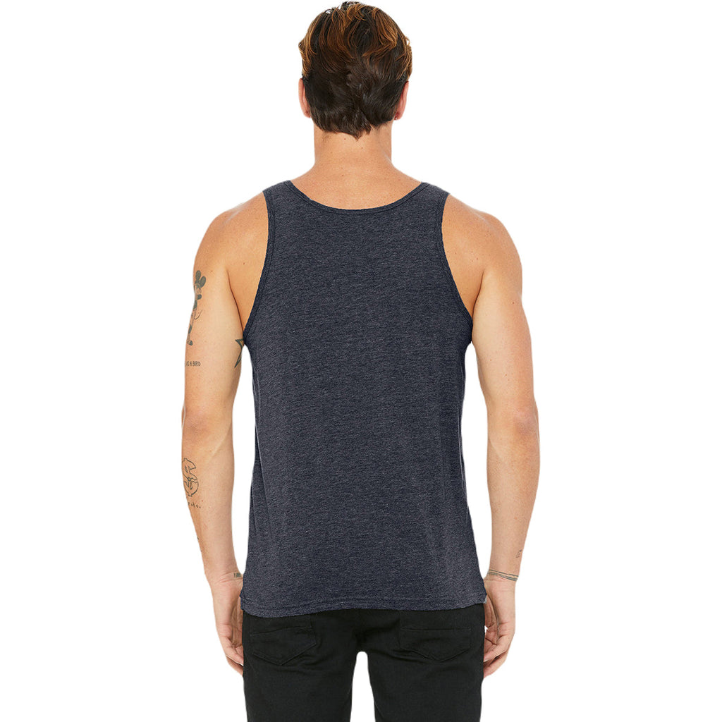 Bella + Canvas Unisex Heather Navy Heather CVC Tank