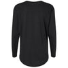 LAT Women's Black Fine Jersey Long Sleeve Tee
