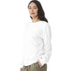 Bella + Canvas Unisex White 6 oz. Heavyweight Long Sleeve Tee