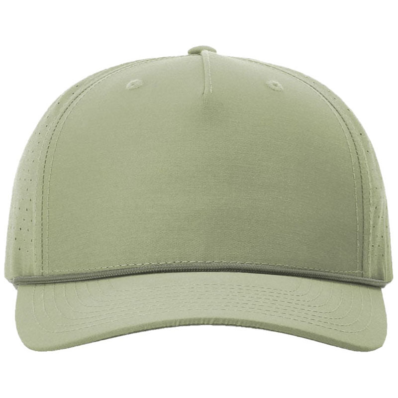 Richardson Light Olive/Olive Laser Perf Performance Rope Cap