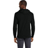 Jerzees Classics Unisex Black Ink Cotton Long Sleeve Hooded T-Shirt