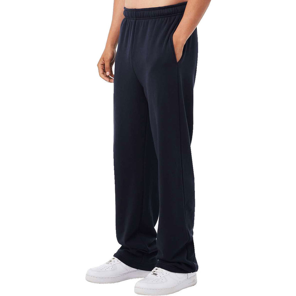 Bella + Canvas Unisex Navy Sponge Fleece Straight Leg Sweatpants