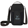 Leed's Black Crossbody Recycled 6-Can Cooler