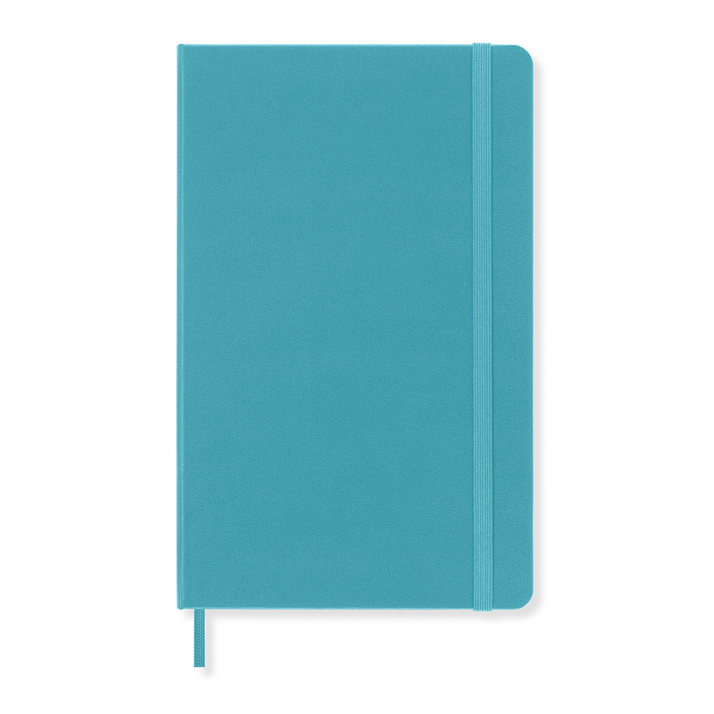 Moleskine Reef Blue Hard Cover Ruled Large Notebook (5" x 8.25")