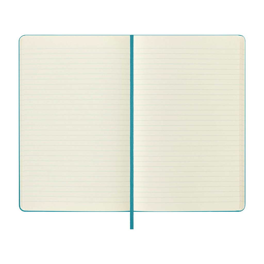 Moleskine Reef Blue Hard Cover Ruled Large Notebook (5" x 8.25")
