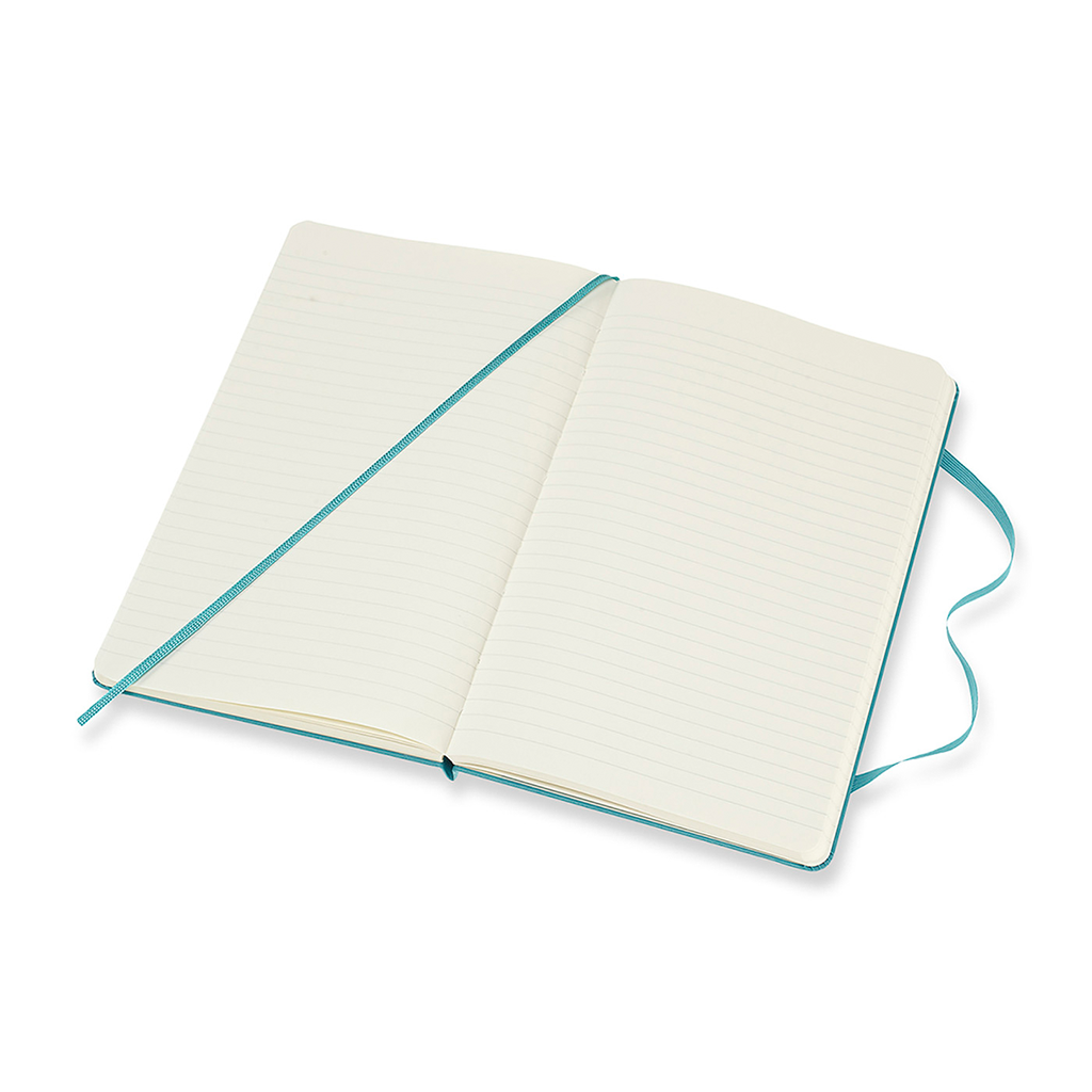 Moleskine Reef Blue Hard Cover Ruled Large Notebook (5" x 8.25")