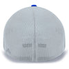 Pacific Headwear Silver/Royal Universal Fitted Trucker Mesh Cap