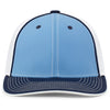Pacific Headwear Columbia Blue/White/Navy Universal Fitted Trucker Mesh Cap