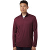 AllPro Men's Maroon Pro-Lock Performance Quarter-Zip Pullover