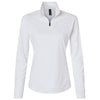 AllPro Women's White Pro-Lock Performance Quarter-Zip Pullover