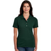 Jerzees Women's Forest Green Dri-Power Polo