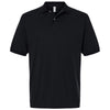 Jerzees Men's Black Dri-Power Polo