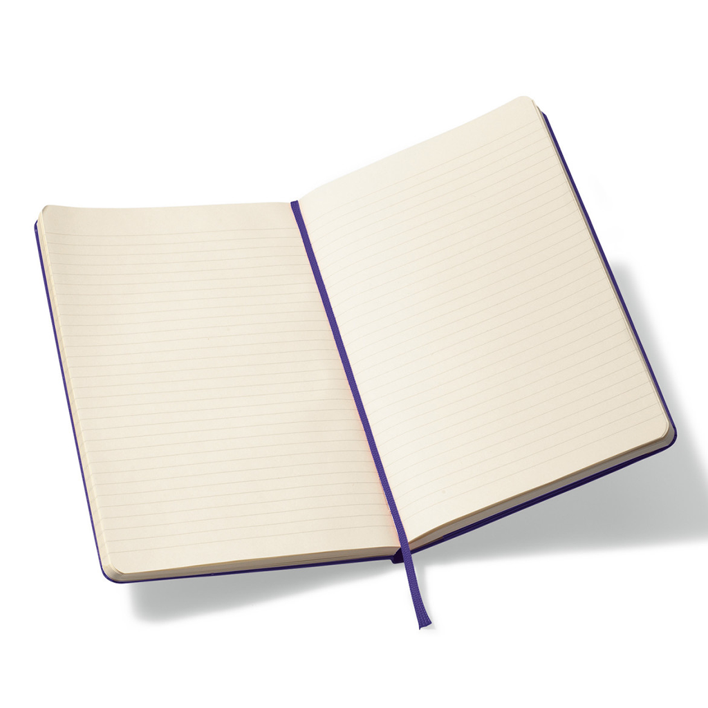 Moleskine Brilliant Violet Hard Cover Ruled Large Notebook (5" x 8.25")