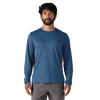 Patagonia Men's Clement Blue Long-Sleeved Capilene Cool Daily Shirt