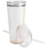 Koozie Group Clear Iridescent Glam Recycled Tumbler - 24 oz.