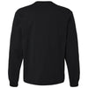 Bella + Canvas Men's Black 7.5 oz Heavyweight Long Sleeve Tee