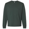 Bella + Canvas Men's Hunter Green 7.5 oz Heavyweight Long Sleeve Tee