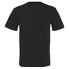 Bayside Men's Black USA-Made Short Sleeve T-Shirt with Pocket