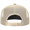 Richardson Heather Grey/Birch/Biscuit Acrylic-Wool Blend Flatbill Trucker
