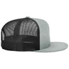 Richardson Heather Grey/Black Acrylic-Wool Blend Flatbill Trucker