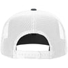 Richardson Heather Charcoal/White Acrylic-Wool Blend Flatbill Trucker