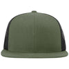 Richardson Loden/Black Acrylic-Wool Blend Flatbill Trucker
